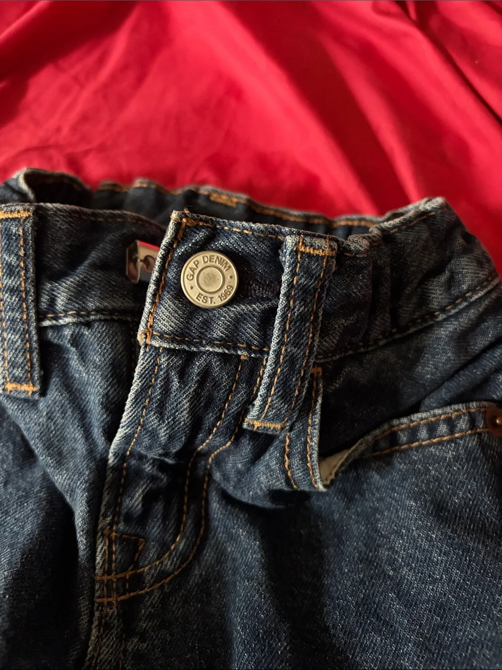 GAP Navy Blue Kids Denim Jeans with Elastic Waist